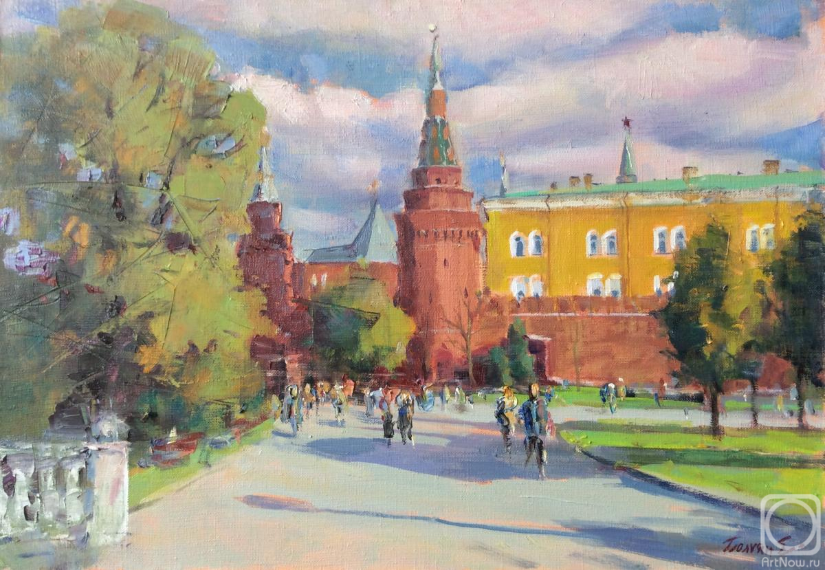 Poluyan Yelena. Alexander Garden. View of the Moscow Kremlin's Corner Arsenal Tower