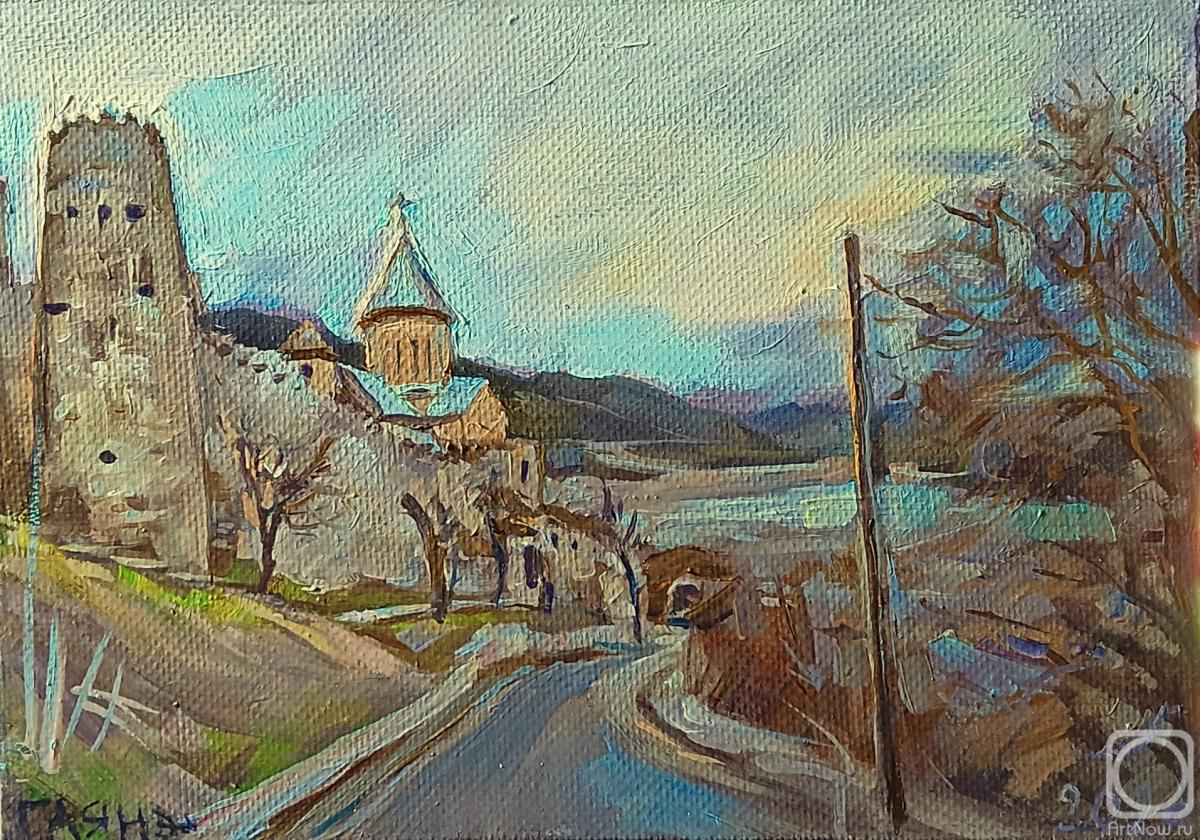 Dobrovolskaya Gayane. Georgia, Ananuri Fortress, spring