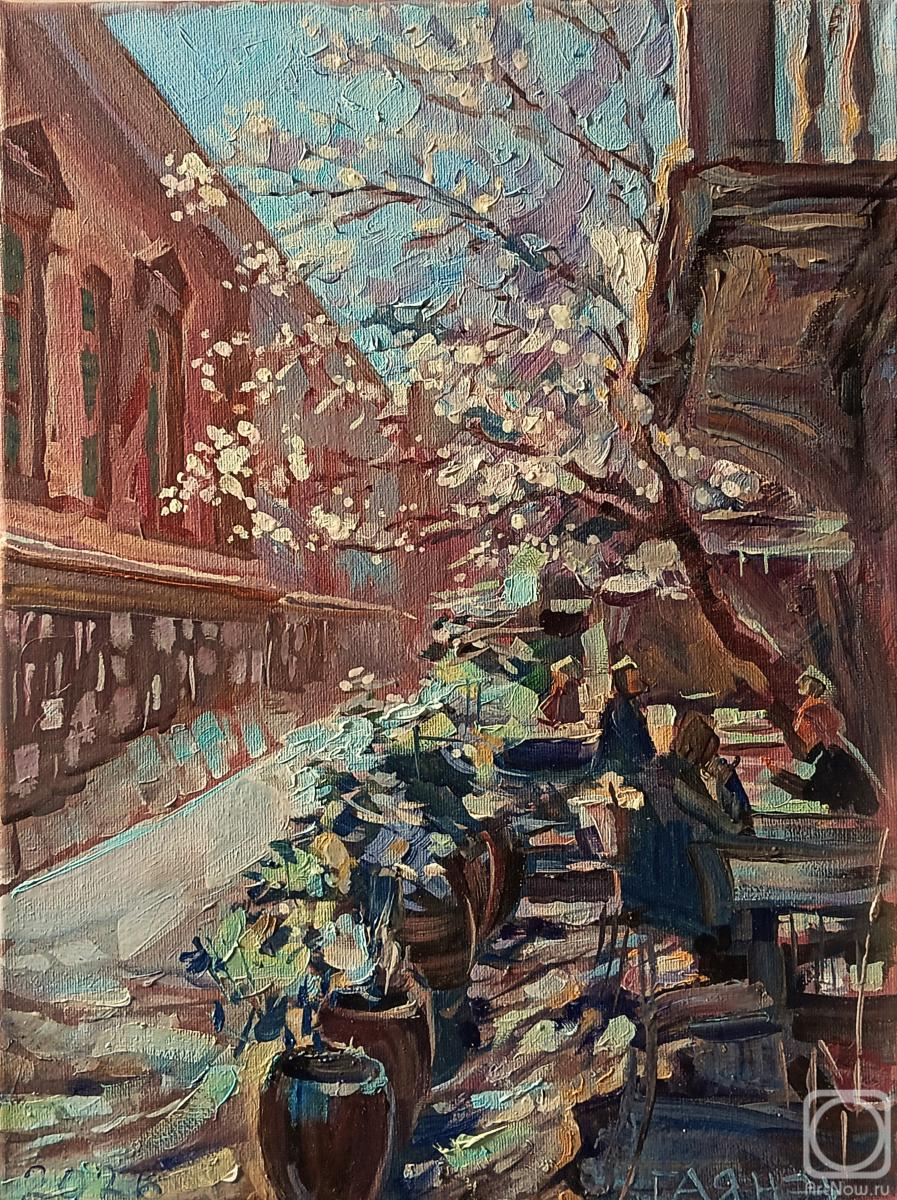 Dobrovolskaya Gayane. Old Tbilisi, spring, March