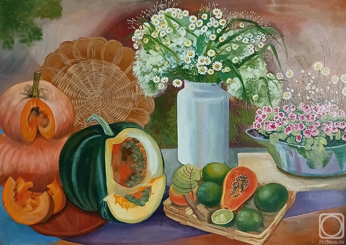 Artischeva Irina. Still Life with Pumpkins