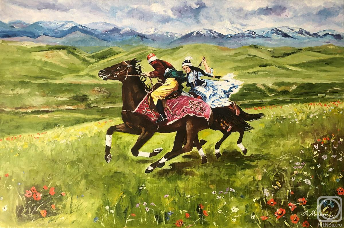 Malyhin Aleksandr. The horseman caught up with the girl