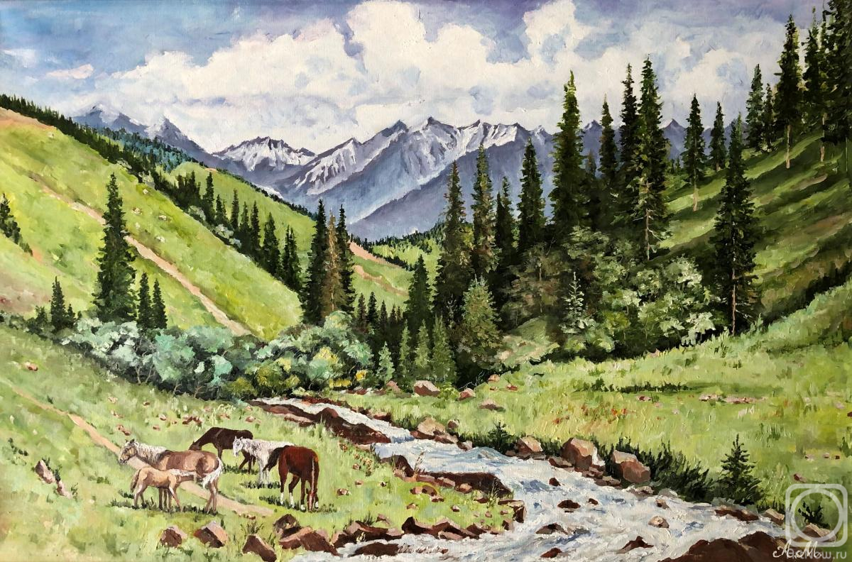 Malyhin Aleksandr. At the foot of the mountains