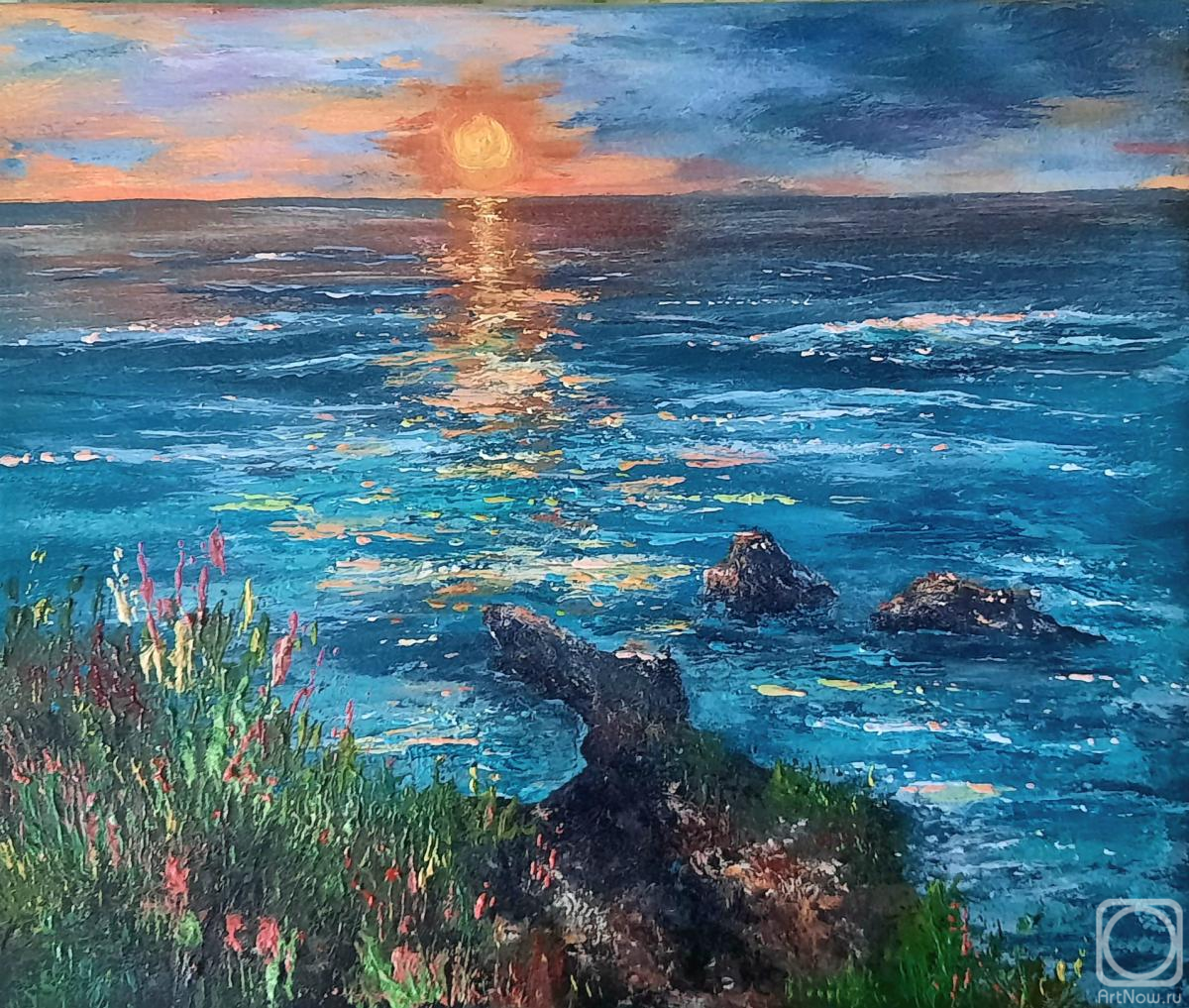 Tsarev Vitaliy. Sunset at Sea