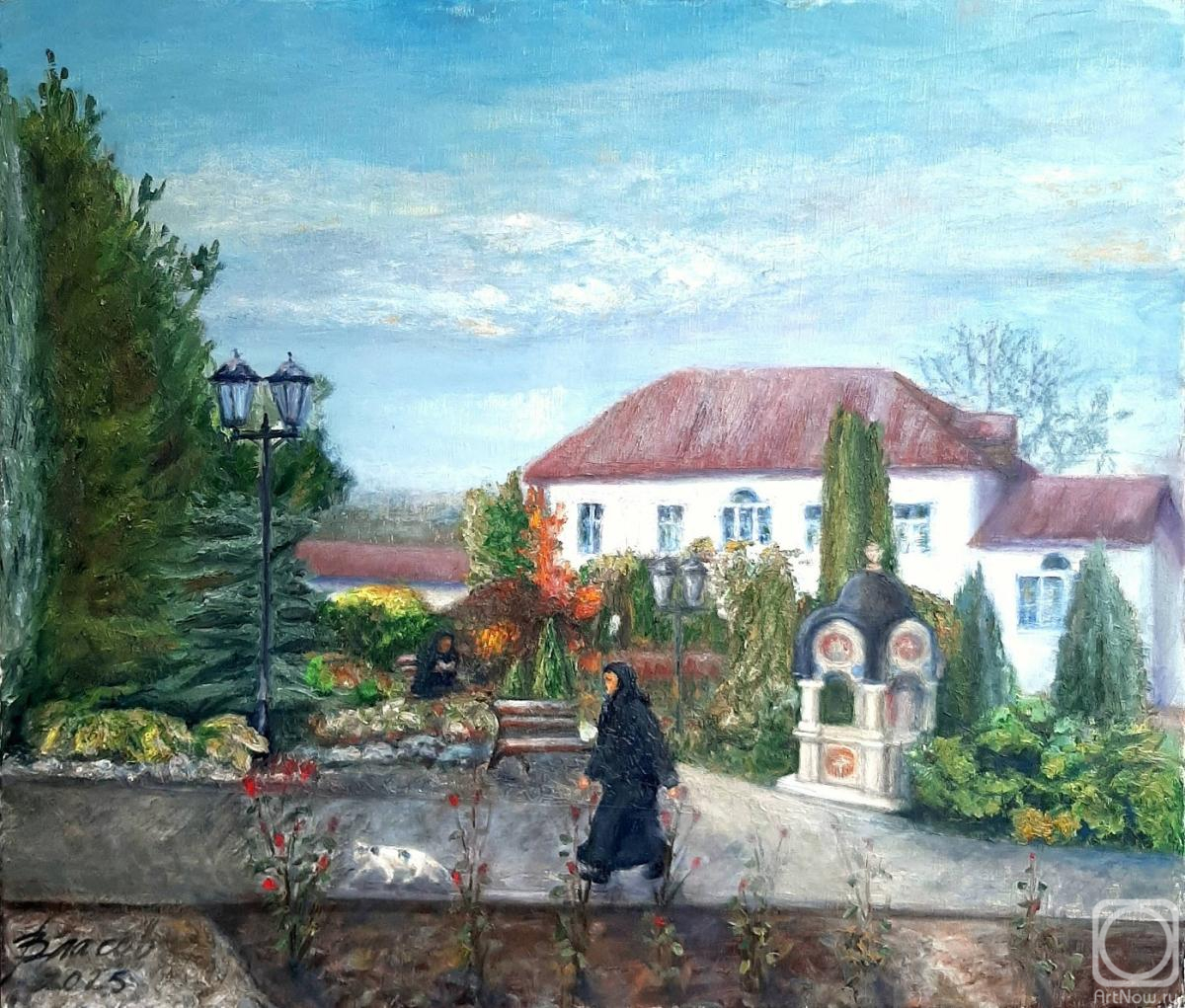 Vlasov Vyacheslav. Monastery courtyard