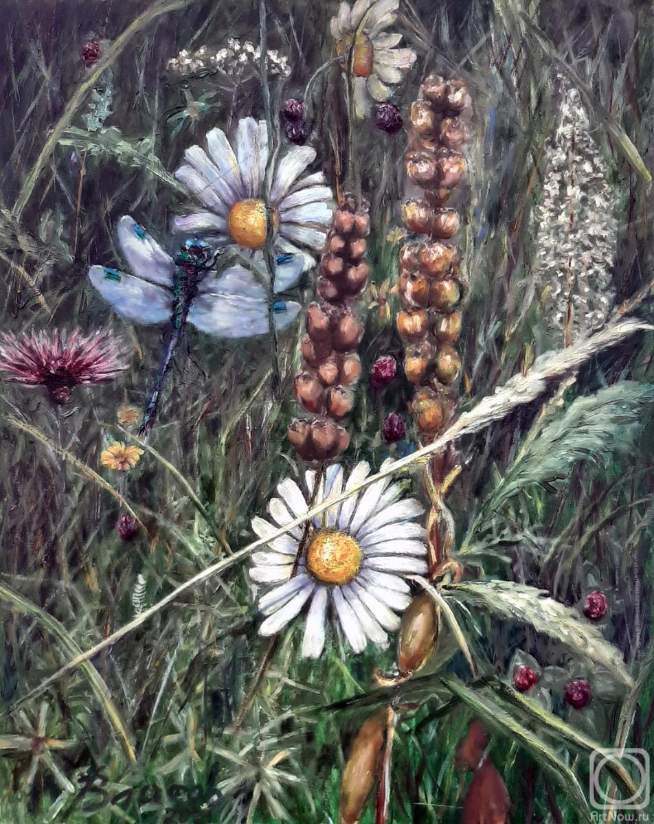 Vlasov Vyacheslav. Dragonfly on a daisy