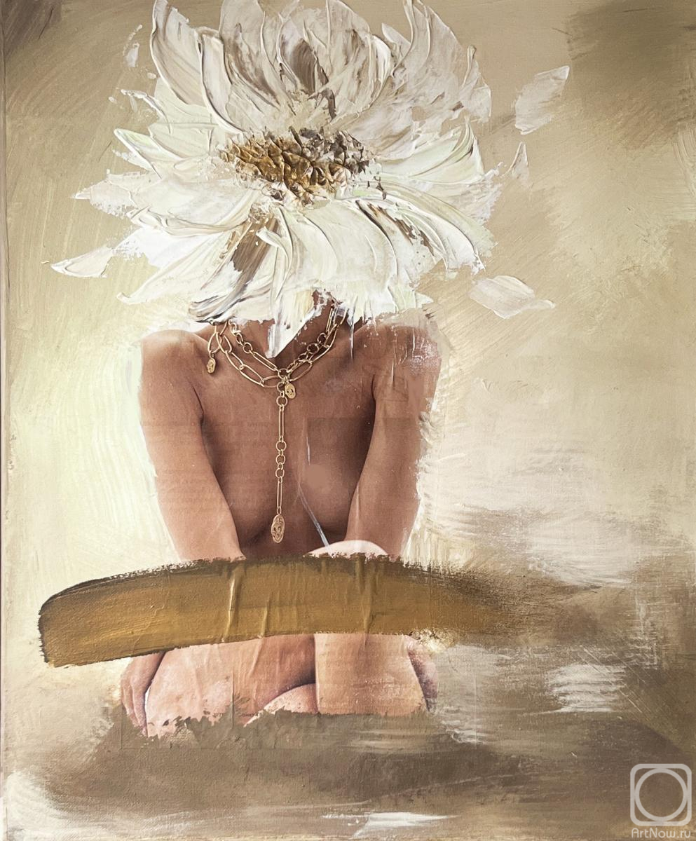 Cherchil Anna. Woman with a Flower