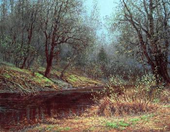 A revival. Forest river. Panin Sergey