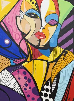 Bright pop art girl (�������). Ponomarenko Irina