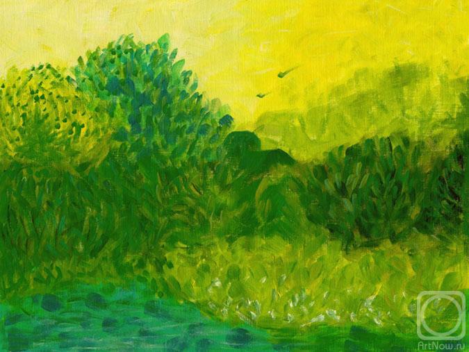 Rustamian Julia. Green landscape