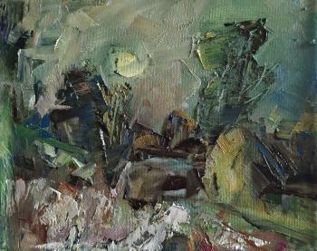 Evening at the haystack. Mishura Vladimir