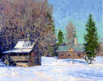 Chapel and fire station. Kozhin Simon
