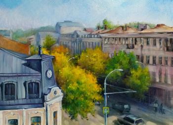 View from window 2. Saratov, Stolypin Avenue/M. Gorky Street. Kotova Larisa