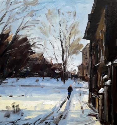 Snow romance about Tomsk spring. Knecht Aleksander