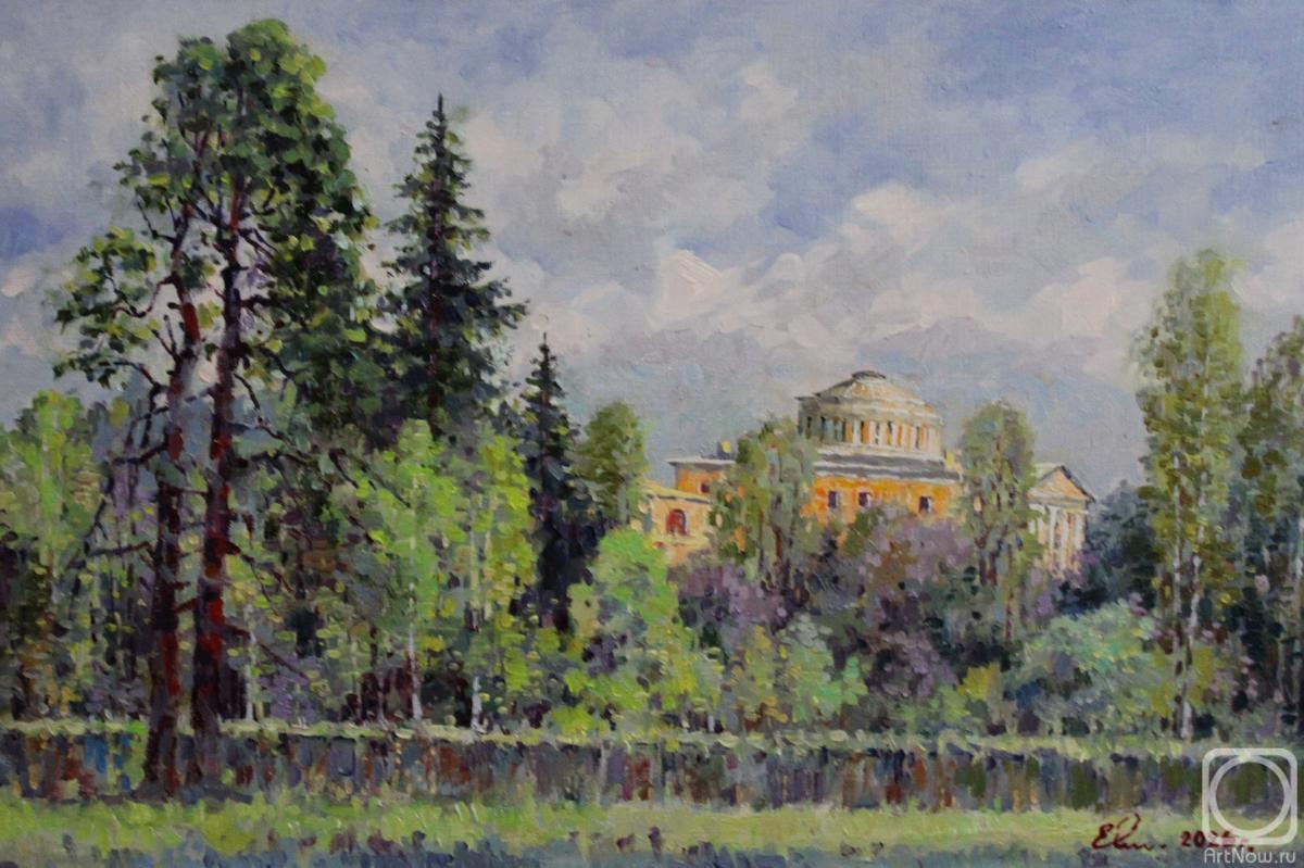 Malykh Evgeny. The View of Pavlovsk Palace and Park