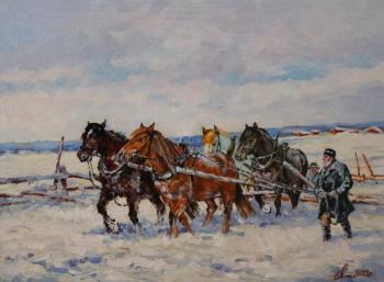 Winter in a Village. Malykh Evgeny