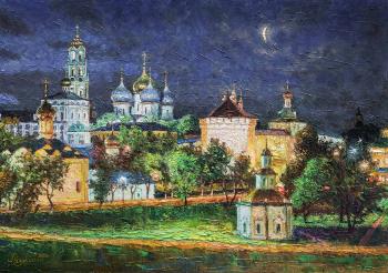 The night charm of the Lavra. Razzhivin Igor
