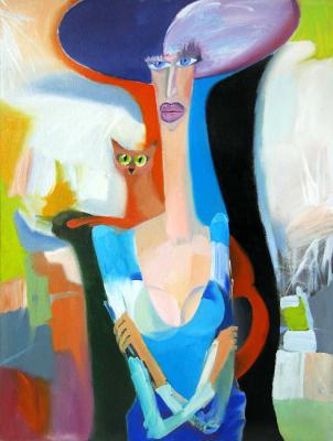 Lady with a cat