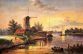 Landscape with mill