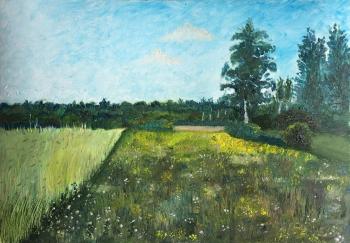 Copy. I. Levitan Summer Landscape