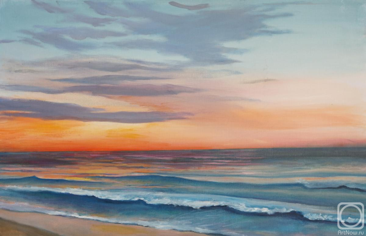 Penner Mariya. Marine landscape at sunset