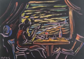 One chair and one glass. Sagatelyan Shaliko