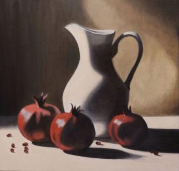 Still Life with a Jug and Pomegranates