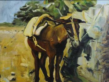 A copy of Pablo Picasso's painting "The Mule"