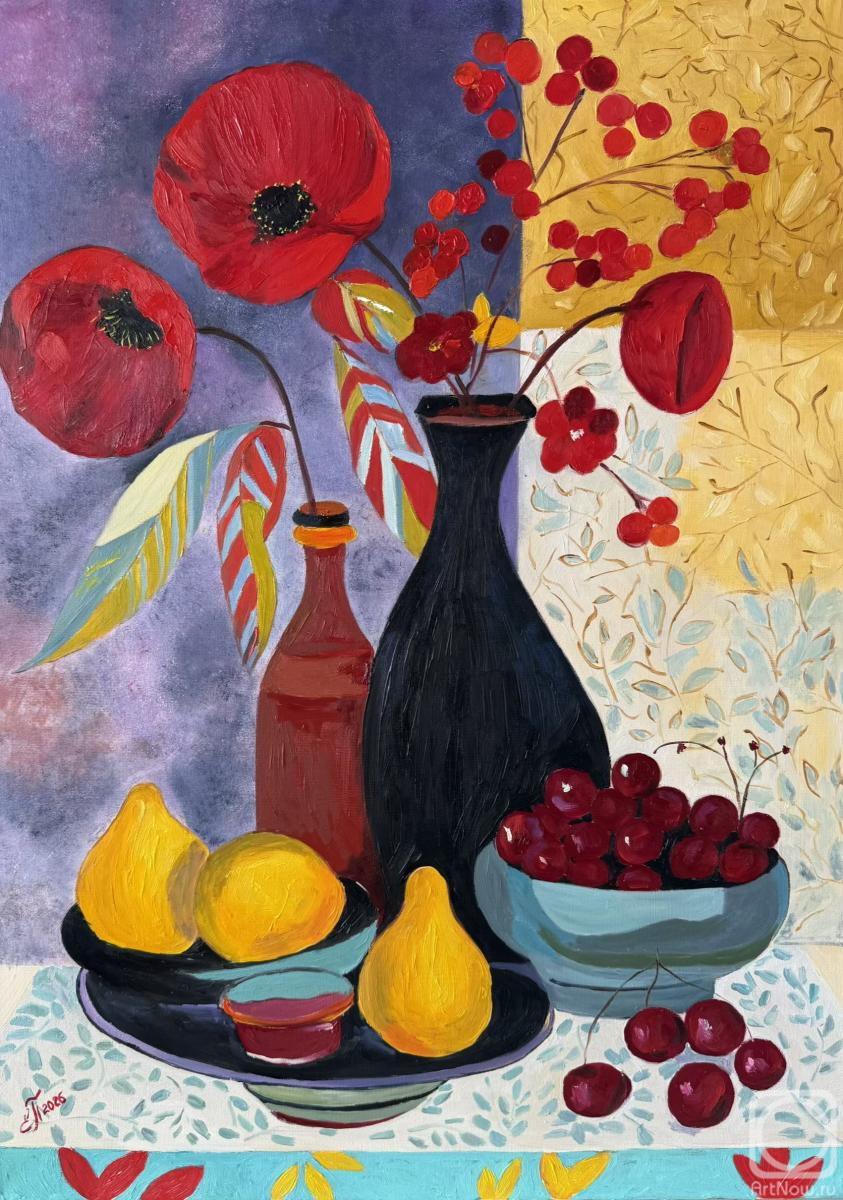 Polischuk Elena. Crimson Elegance