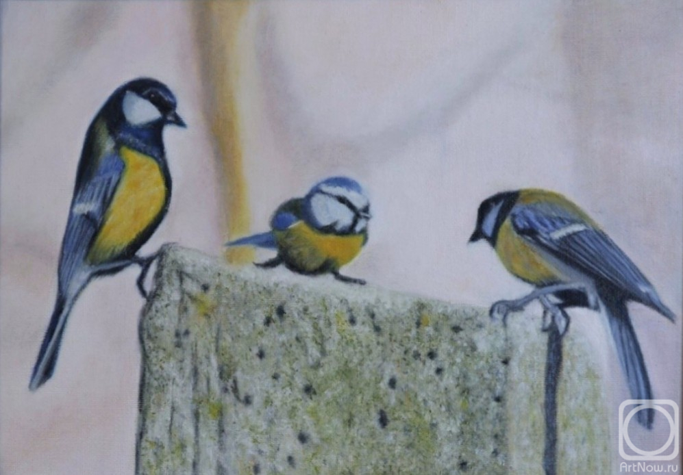 Krylova Evi. Three Titmice