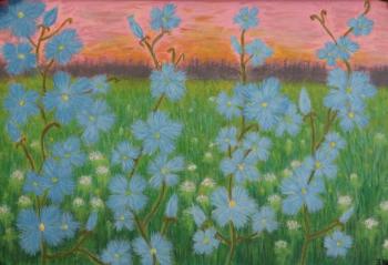 Dawn on a Flowering Meadow