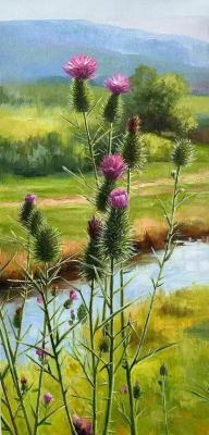 Jewels of Native Nature. Thistle. Romm Alexandr