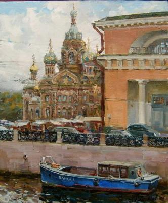 The Moyka River. The Motorboat "Barin" (Saint- Petersburg). Galimov Azat
