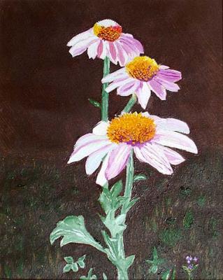 "Chrysanthemum", 2227, canvas, oil, 2002. Vinogradova Nina