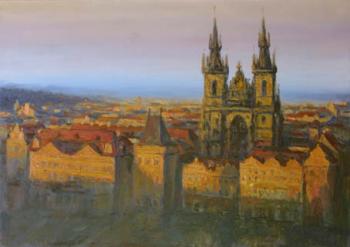 Prague. Sunset (etude)