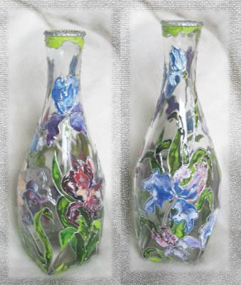 Vase "Irises". Bystrova Anastasia