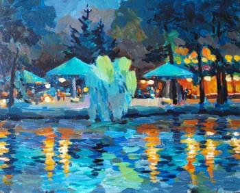 Evening cafe. Mefokov Nicolai