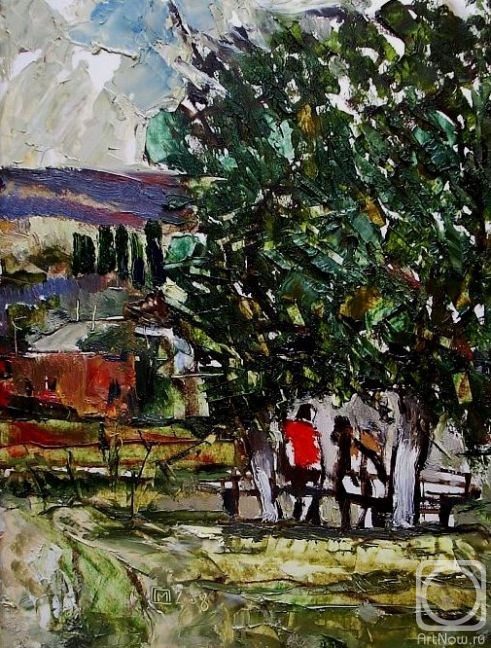 Makeev Sergey. On a bench. 2008