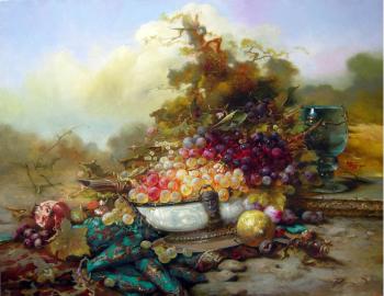 Still Life with grapes. Fedorova Irina