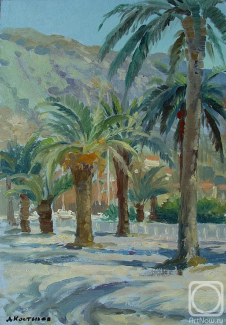 Kostylev Dmitry. Palm trees in Kotor
