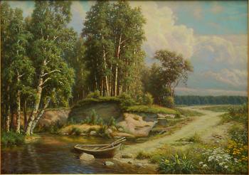 The forest on the river. Balabushkin Sergey