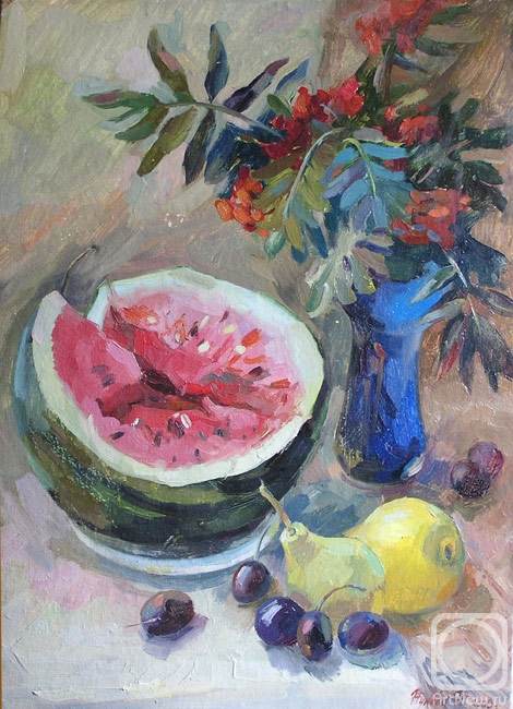 Zhukova Juliya. Still-life with a water-melon