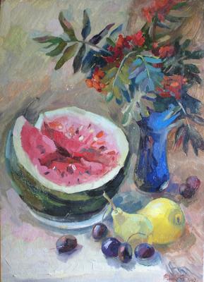 Still-life with a water-melon