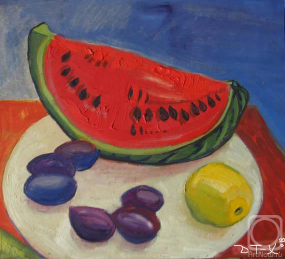Torik-Hurmatova Dilara. Still Life with watermelon