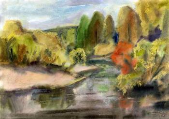 ������� �Autumnal day on Basandaika-river�