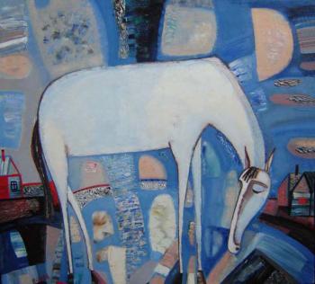 White horse. Gorshunova Tatiana