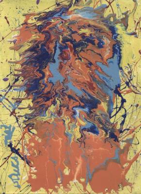 Orange sign on a yellow. Volchek Lika