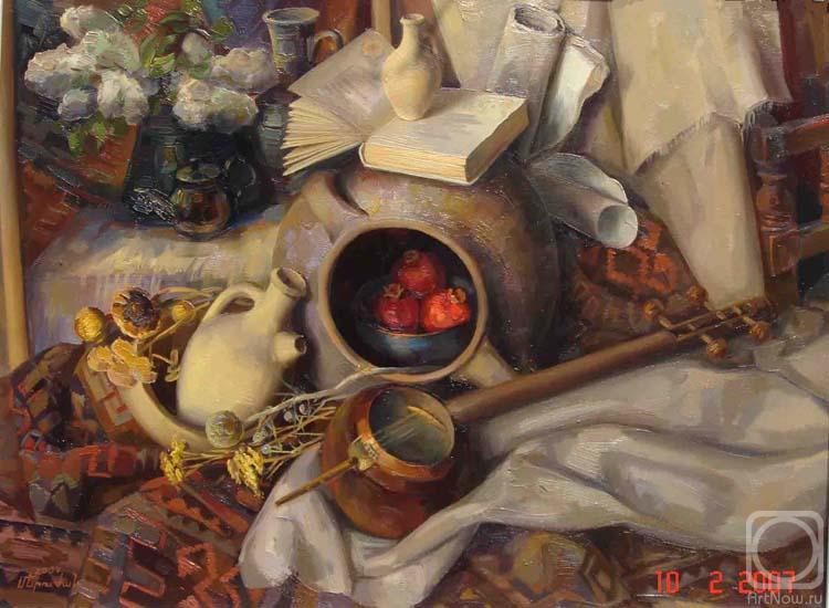 Khachatryan Meruzhan. Three pomegranates in a jug
