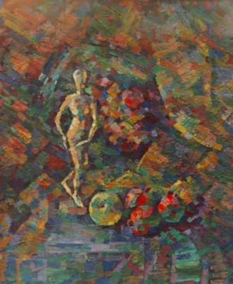Still life with the wood figure. Makhnev Yuri
