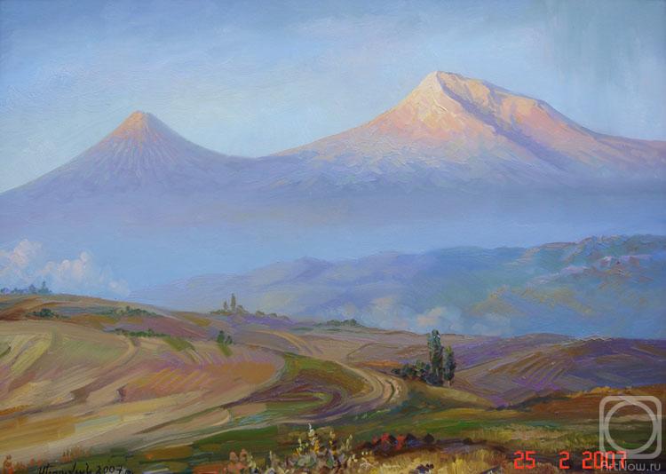 Khachatryan Meruzhan. Mountain Ararat early in the morning