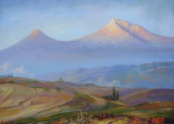 Mountain Ararat early in the morning. Khachatryan Meruzhan